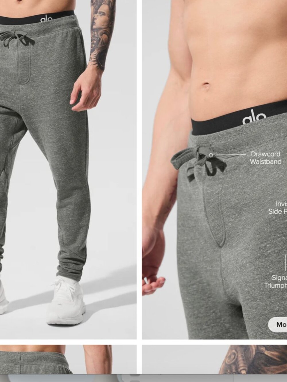 **Alo Yoga Men’s Cotton Pants 🤍** S